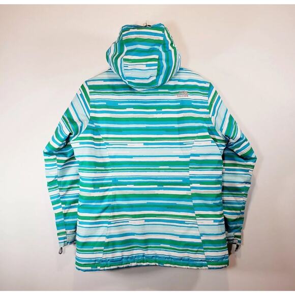 The North Face Girl’s (Sz M 10-12) Winter Snow Jacket Blue/Green RARE! - Picture 2 of 7